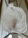 Till style  white hair toppers for women real part /clip in topper