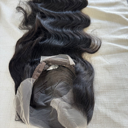 Loose body wave lace front human hair wig glue less wig pre-plucked baby hair