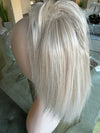Tillstyle light platinum blonde white blonde clip in ponytail extension straight hair clip in pony tail