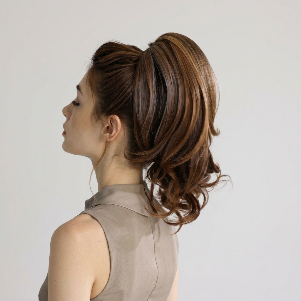 Claw Clip Ponytail Extension curly 14 inch