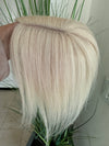 Till style white blonde 100%human remy Hair Topper for women