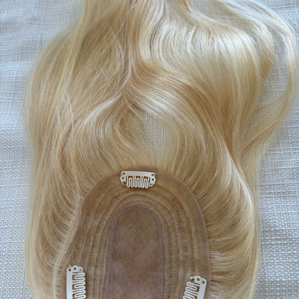 Till style blonde 100% human Hair Toppers for women