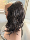 Till style dark brown loose body wave invisible wire hair extensions