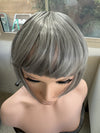 Tillstyle grey clip in bangs for thinning crown natural looking bangs /short hair styles