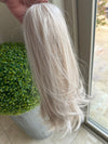 Tillstyle platinum blonde highlighted  ponytail