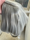 Tillstyle silver hair topper bob hair /short hair