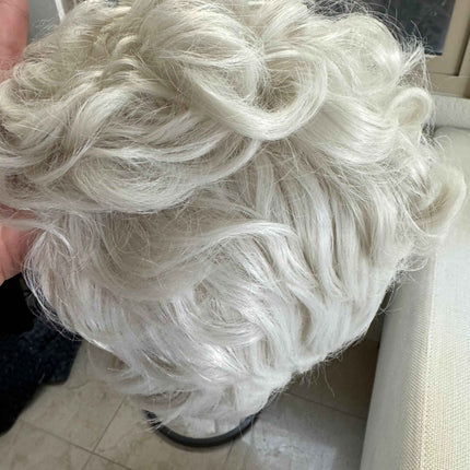 Tillstyle white curly wig /short wig