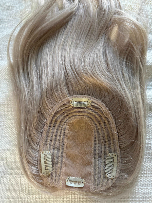 Tillstyle 100 Human hair toppers for women light grey tillstyle