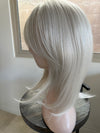 Tillstyle white blonde topper with bangs