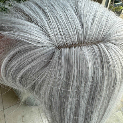 Tillstyle  grey  bob  wig with curtain bangs