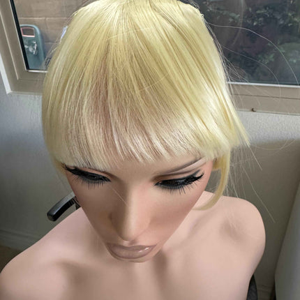 Tillstyle light blonde clip in bangs for women