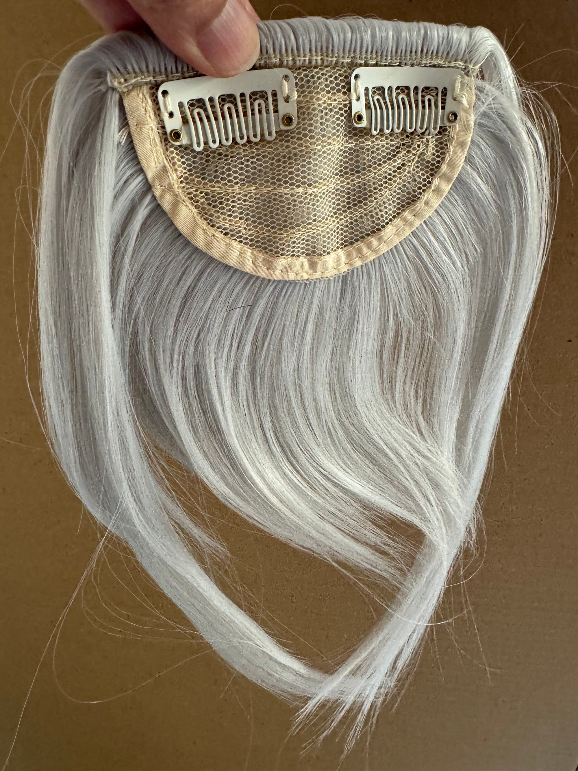 Tillstyle  silver  large clip in bangs thick bangs