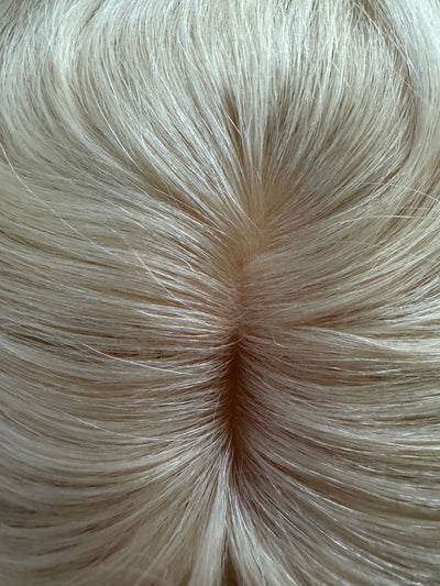 Till style remyhuman Hair Topper clip in hair topper for Women light Blonde