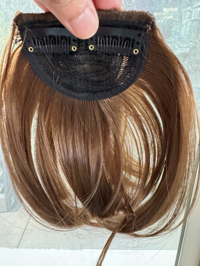 Tillstyle medium brown clip in bangs for thinning crown