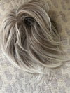 Tillstyle Hair scrunchie elastic bun tousled updo chignon light grey blonde white