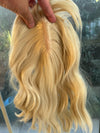 Till style  blonde  hair toppers for women with bangs