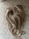 Tillstyle elastic hair-bun with long bangs premium messy bun hair up scrunchies blonde highlighted