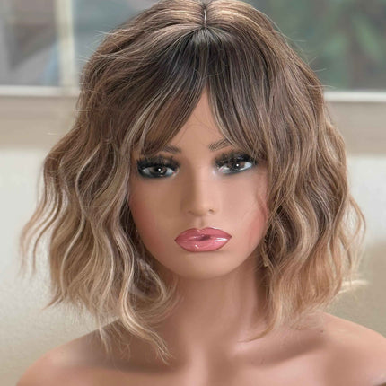 Tillstyle ash blonde water-wave short wig