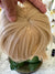 Tillstyle blonde top hair piece honey blonde clip in hair toppers for thinning crown