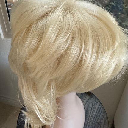 Tillstyle shaggy layered wig with bangs bleach blonde #613 shoulder length