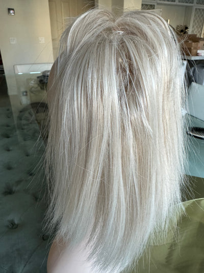 Tillstyle light platinum blonde white blonde clip in ponytail extension straight hair clip in pony tail