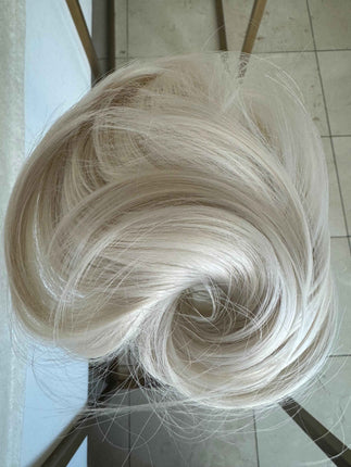 Tillstyle pale white straight hair bun