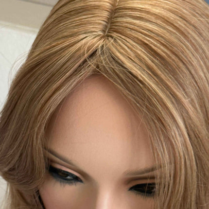 Till style brown hair toppers for women  /butterfly bangs