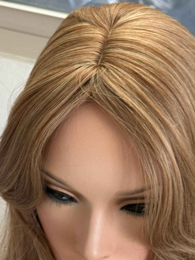 Till style brown hair toppers for women  /butterfly bangs