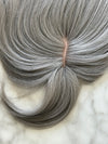 Tillstyle grey hair topper with bangs/real part