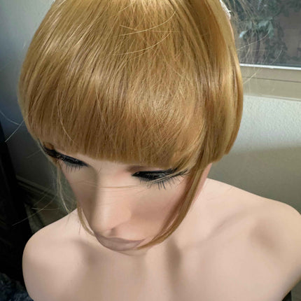 Tillstyle homey blonde clip in bangs for thinning crown