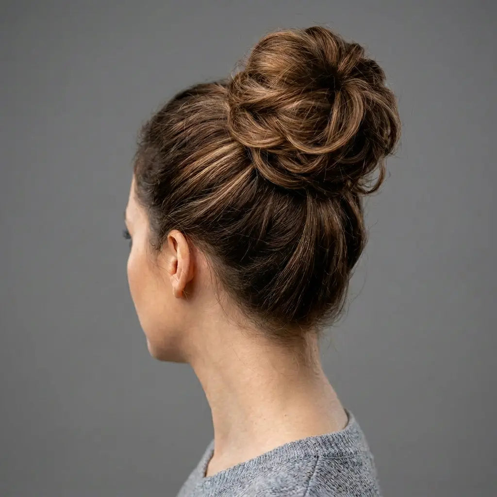 Small Messy hair Bun Hair Piece – Curly Synthetic Scrunchie