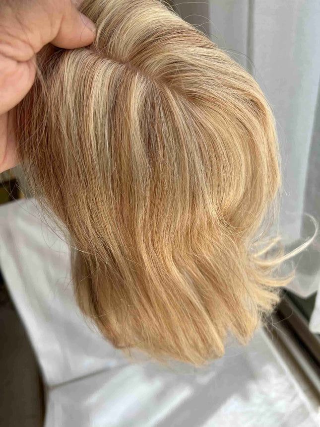 Tillstyle 100% Human Hair Clip In Topper Highlighted Blonde