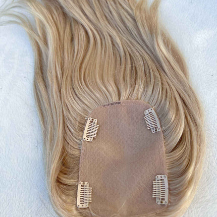 Tillstyle medium blonde Human Hair Toppers for Women Blonde Hair Mono Base