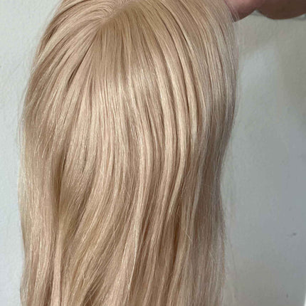 Tillstyle medium blonde Human Hair Toppers for Women Blonde Hair Mono Base