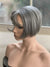 Tillstyle grey hair topper with bangs