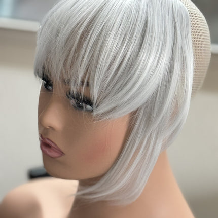 Tillstyle  white  large clip in bangs thick bangs /thinning crown