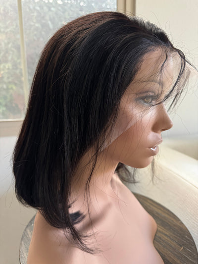 Bob lace front wigs  100% human hair bob wigs glue-less preplucked baby hair