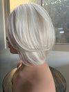 Till style creamy white hair topper ash blonde highlighted