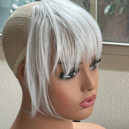 Tillstyle  white  large clip in bangs thick bangs /thinning crown