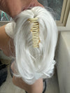 Tillstyle  white clip in ponytail claw clip