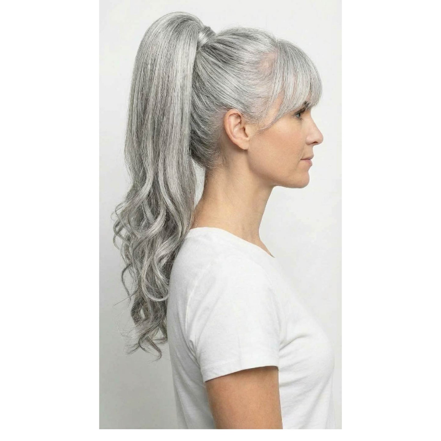 silver grey ponytail#Color_silver-grey