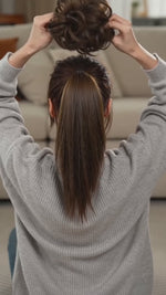Large Messy Hair Bun Curly Synthetic hair