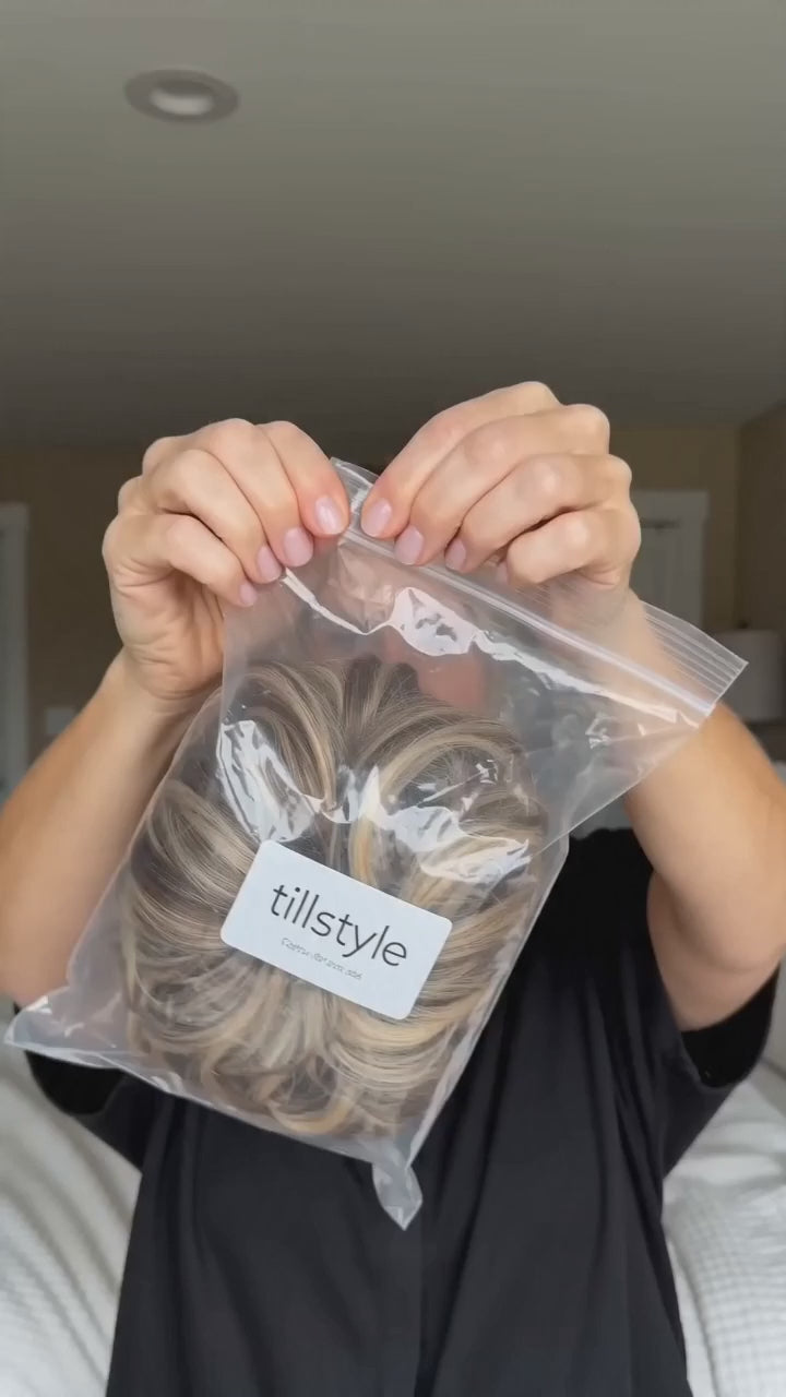 Large Messy Hair Bun Curly Synthetic hair