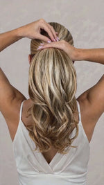 Claw Clip Ponytail Extension curly 14 inch