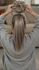Large Messy Hair Bun Curly Synthetic hair